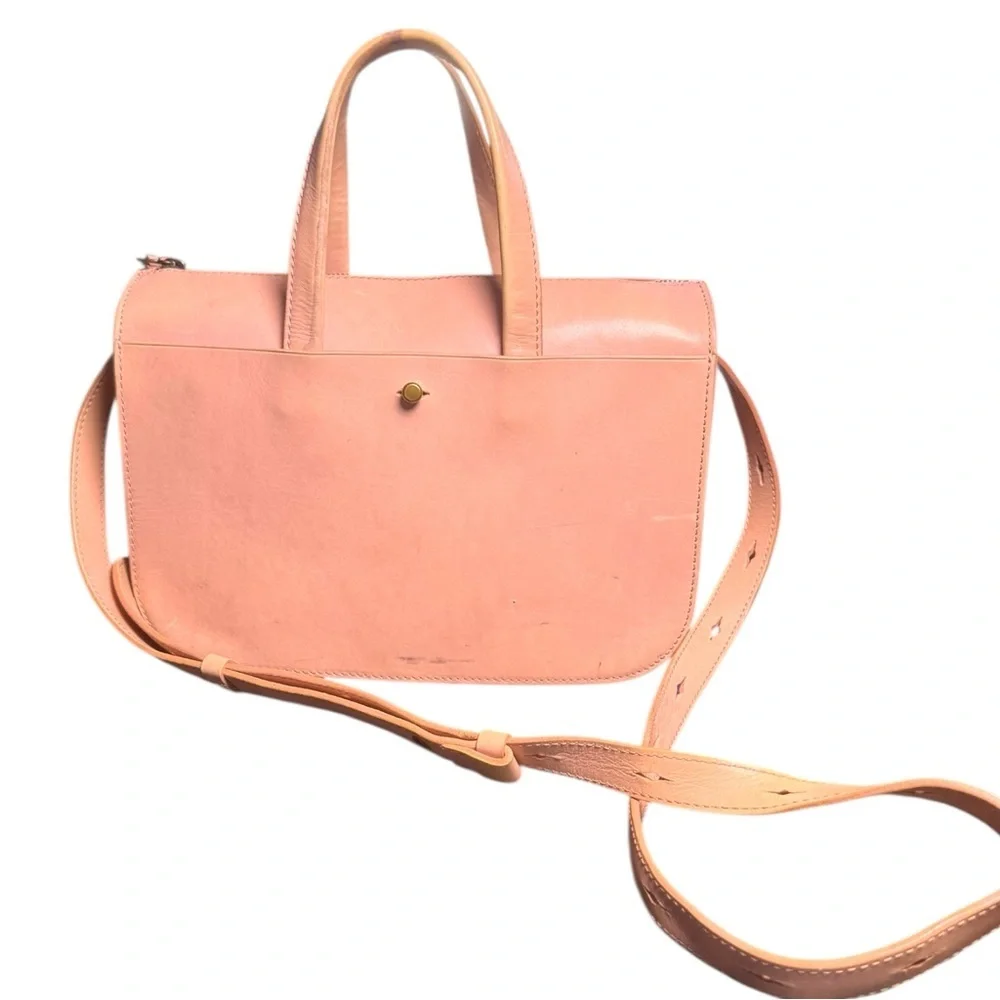 ▶️ Madewell ◀️ The Montreal Leather Satchel Bag Pink